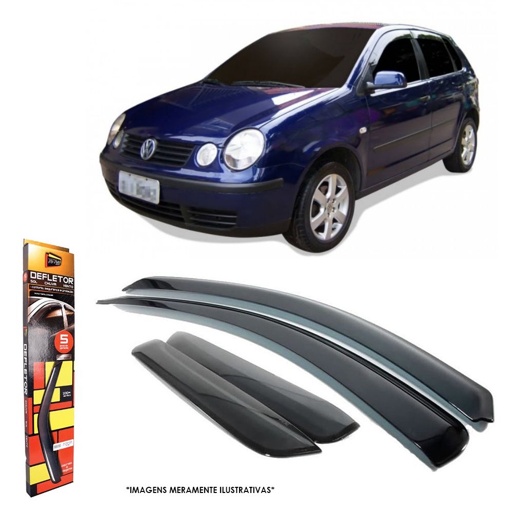 Calha de Chuva Polo Hatch 2002 até 2015 04 Portas Tg Poli - 22005