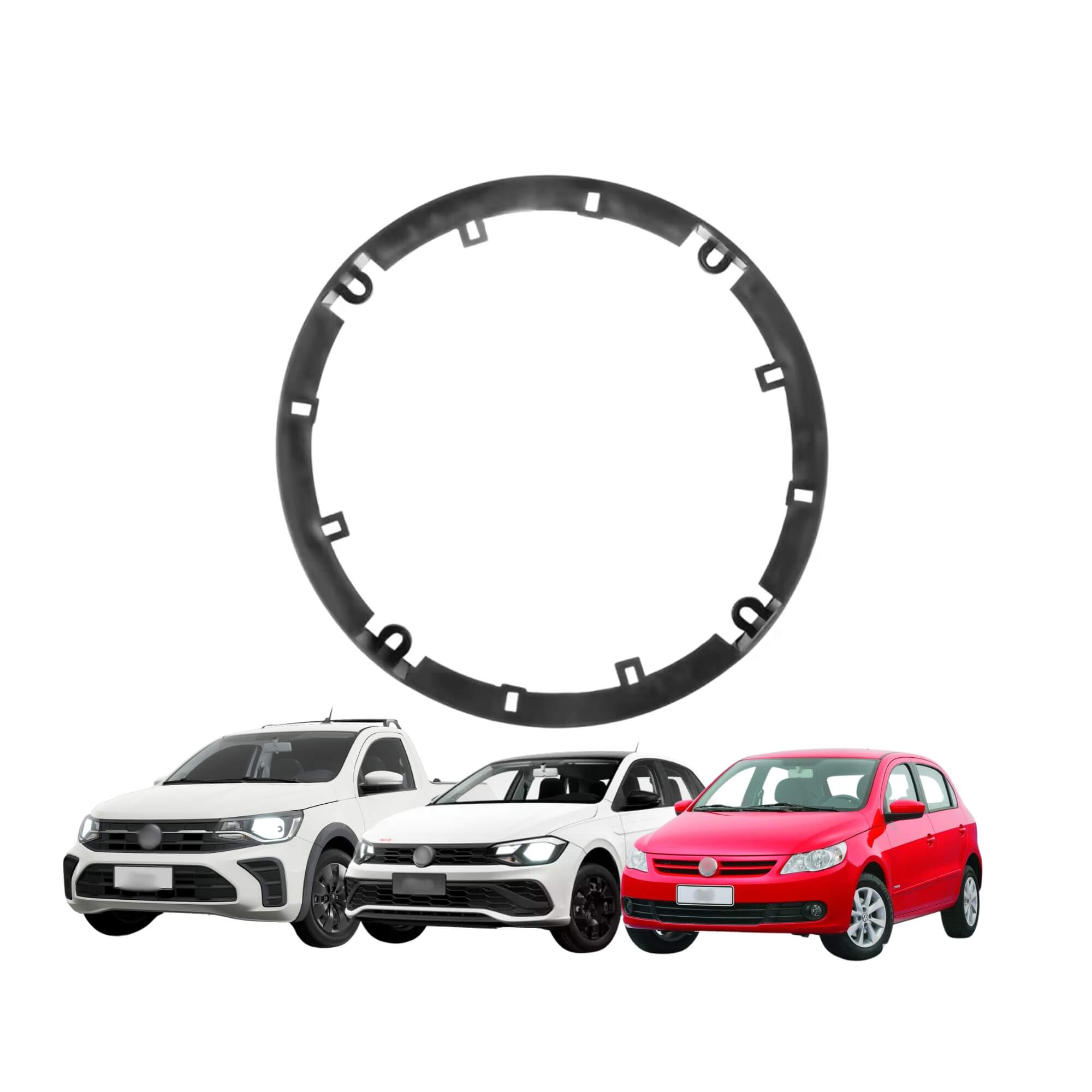 Aro Adaptador Dianteiro Alto Falante Automotivo Gol Saveiro Voyage Fox Polo Permak - 226/P