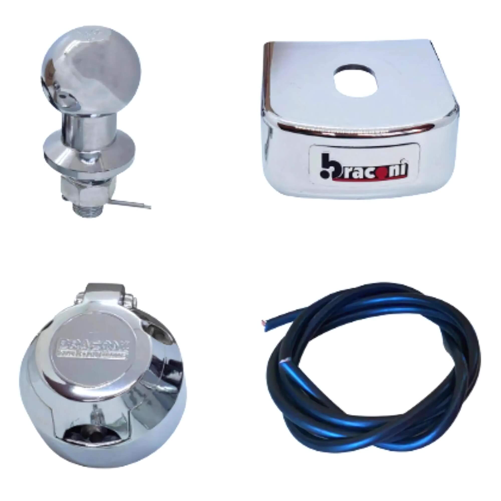 Engate Reboque Rabicho Fixo Fiesta Hatch 450Kg Braconi - FD-08