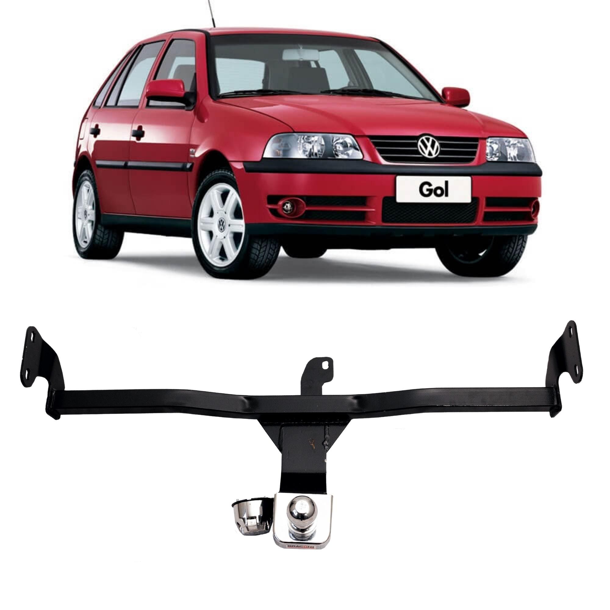 Engate Braconi Gol G3/G4/Special (EXC 1.0 16V TURBO) Sem Furar Tração 450kg Modelo Fixo - VW-04