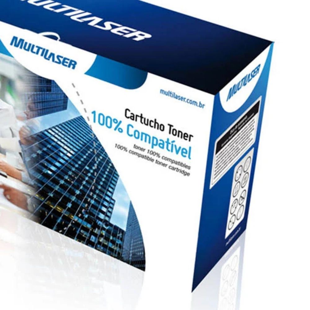 Toner Compatível HP e Canon Preto - Multilaser CT12A