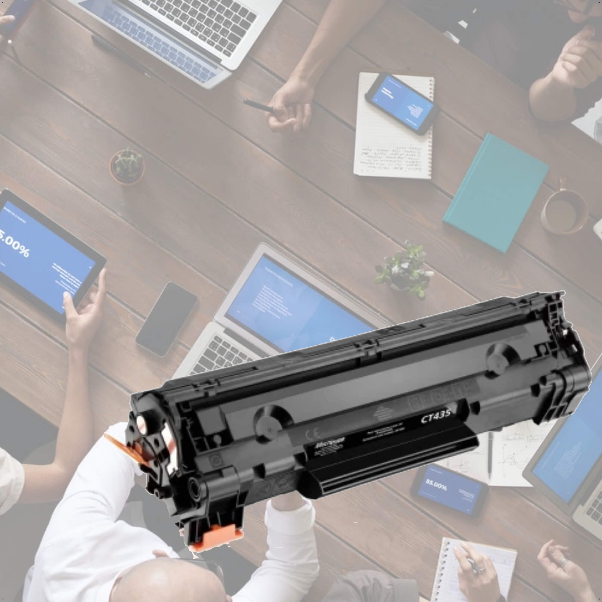 Cartucho Toner Compatível Com HP 435a Preto  CT435 Multilaser