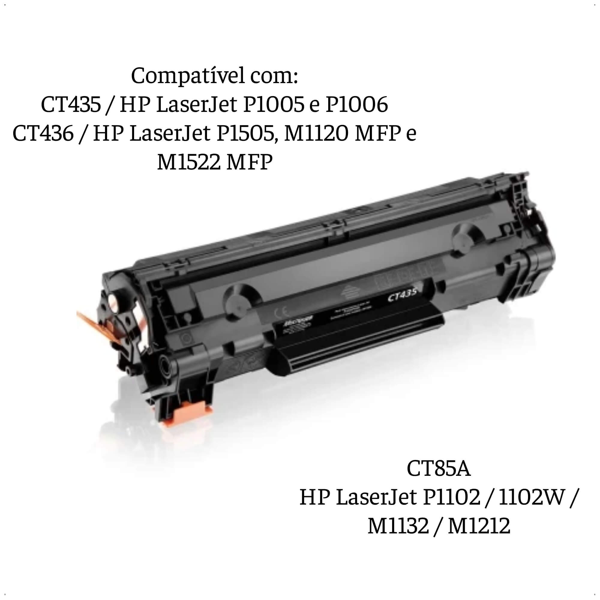 Cartucho Toner Compatível Com HP 435a Preto  CT435 Multilaser