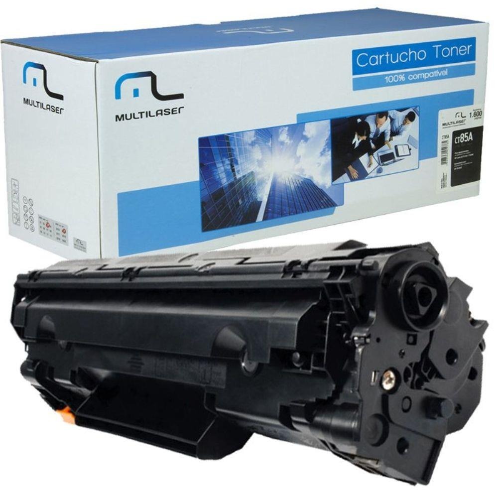 Toner Compatível CE85A Preto Multilaser - CT85A