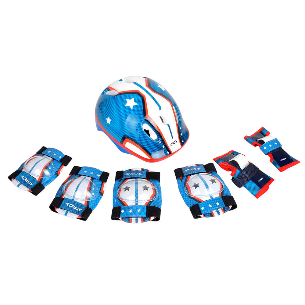 Kit de Proteção Infantil Masculino ES104 + Patinete 2 rodas Masculino ES108