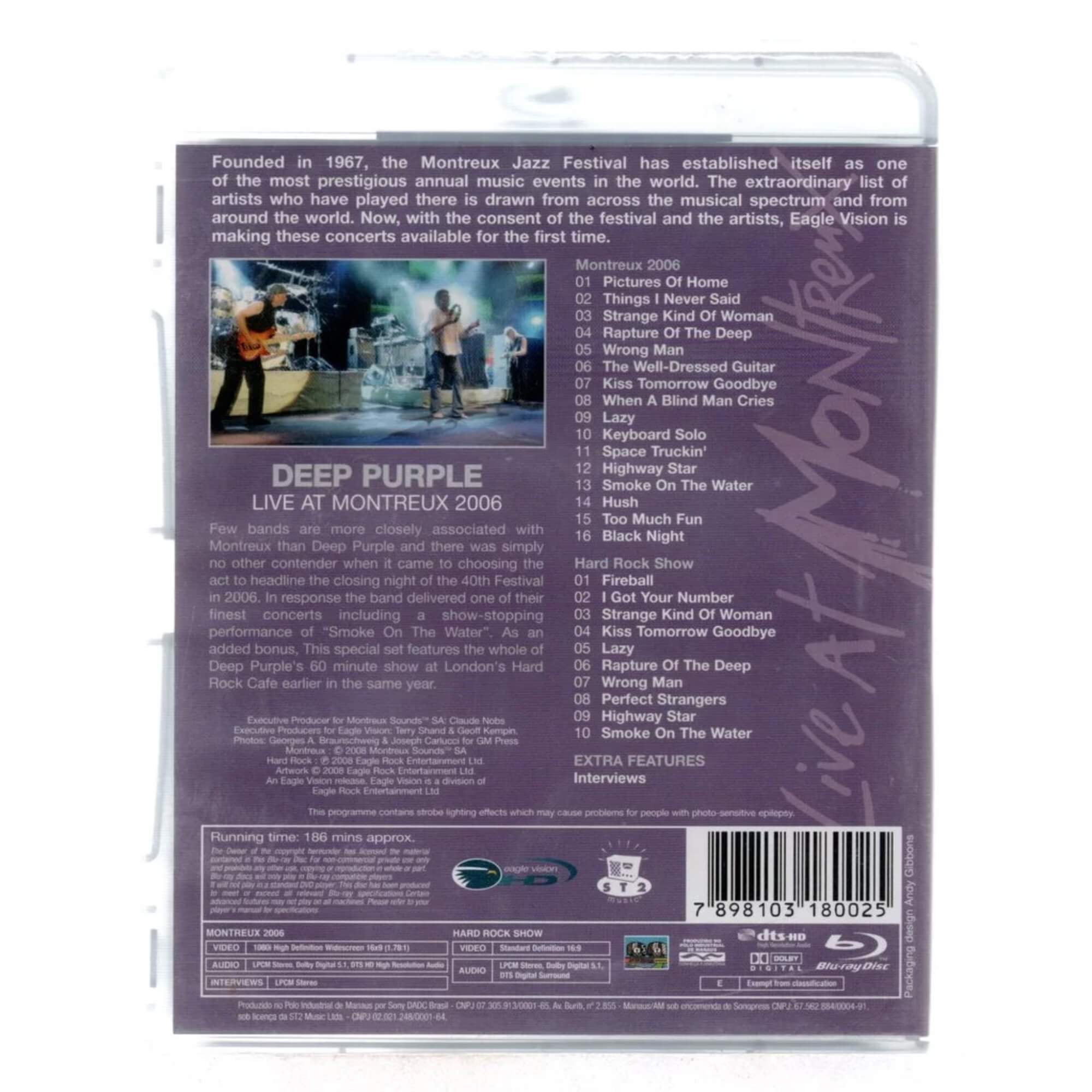 Blu-ray Deep Purple Live At Montreux 2006 + Hard Rock Show