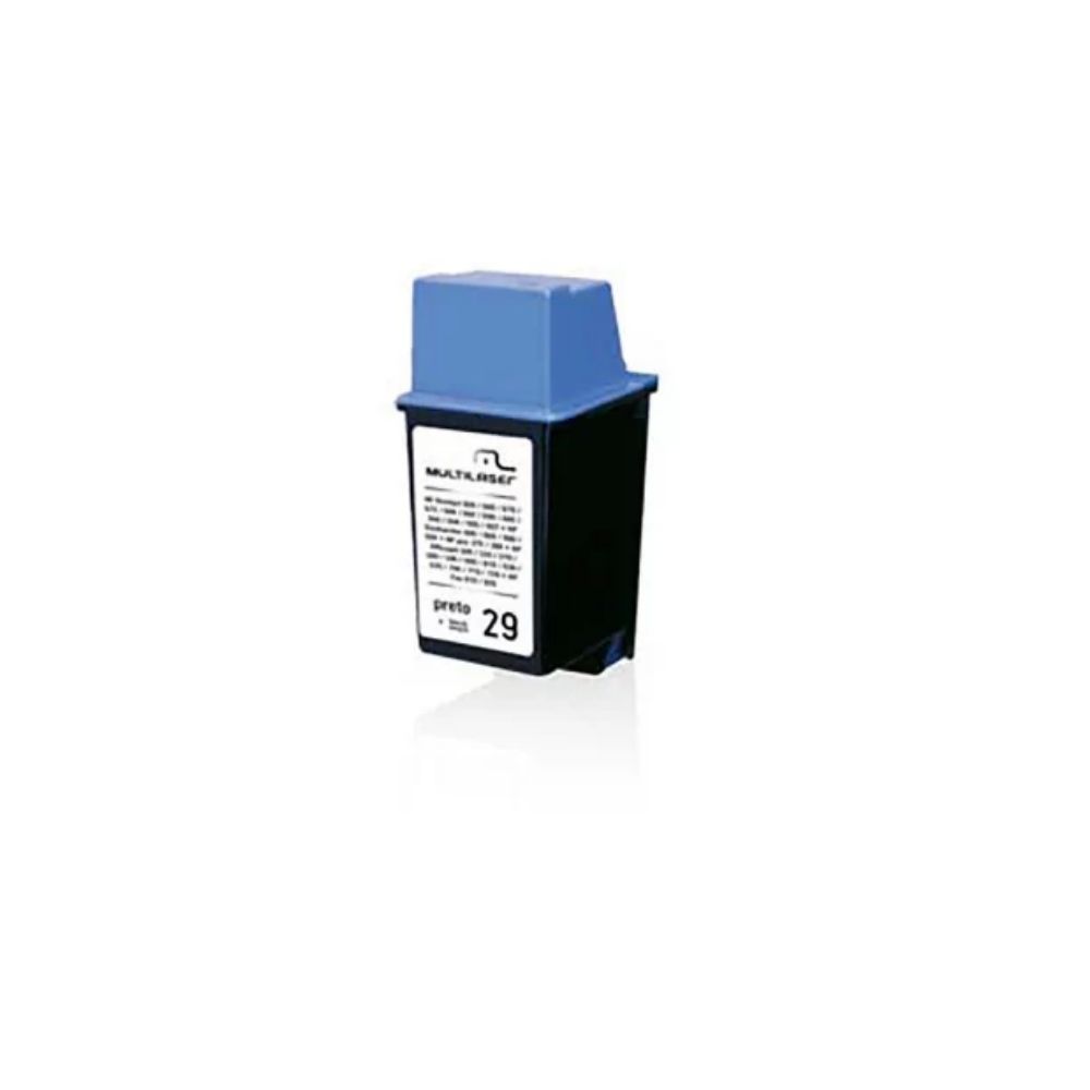 Cartucho Multilaser Modelo Compatível HP 29 Preto - CO029