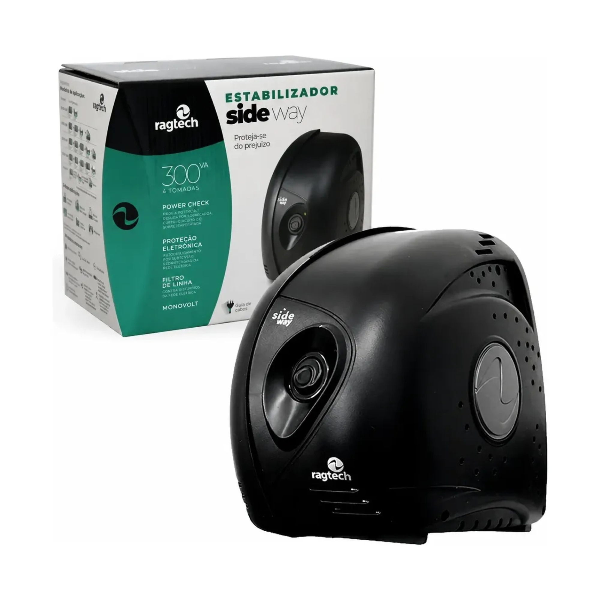 Estabilizador 300VA SDW/300QN/5303 Preto Trivolt Ragtech - 23SDW5303