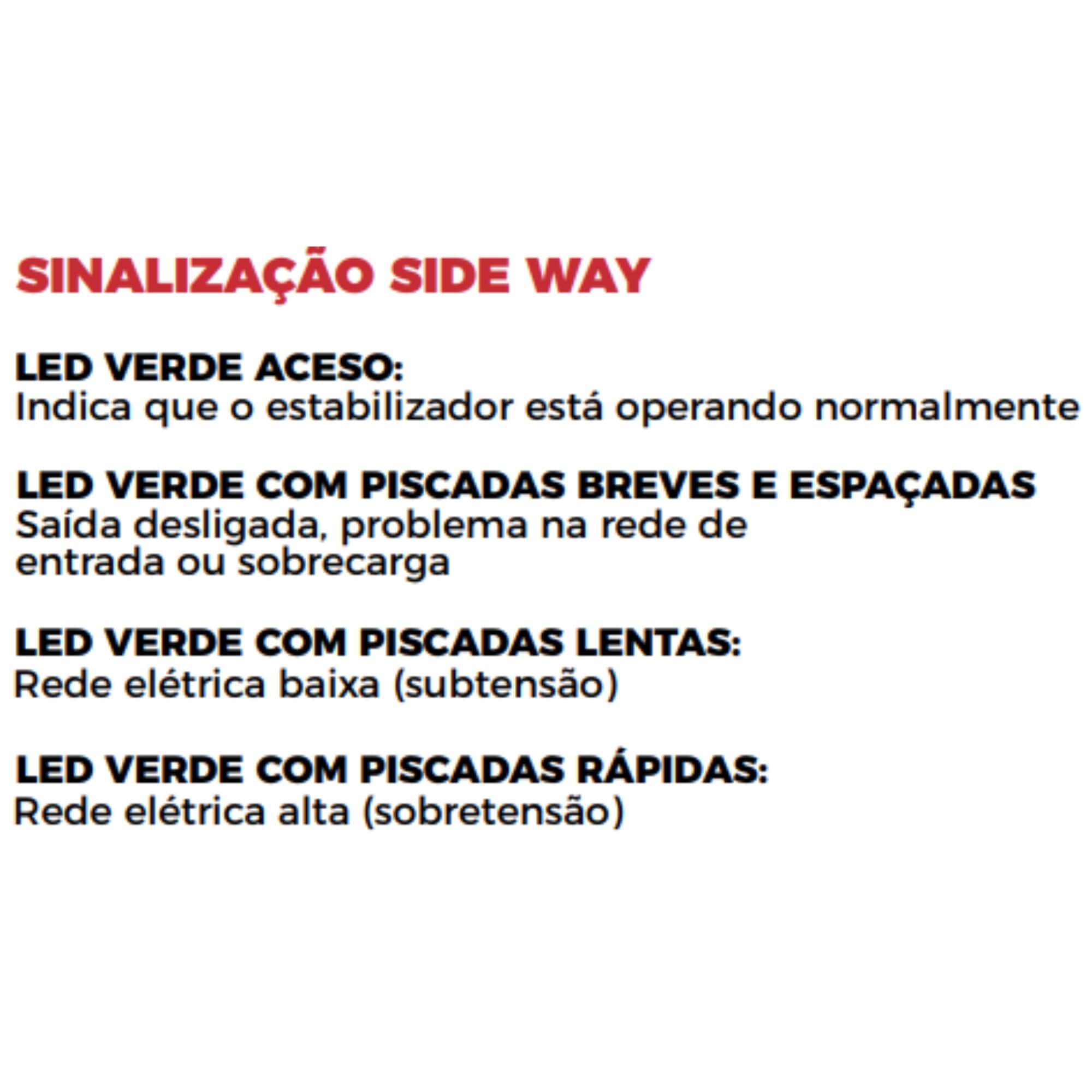 Estabilizador 300VA SDW/300QN/5303 Preto Trivolt Ragtech - 23SDW5303