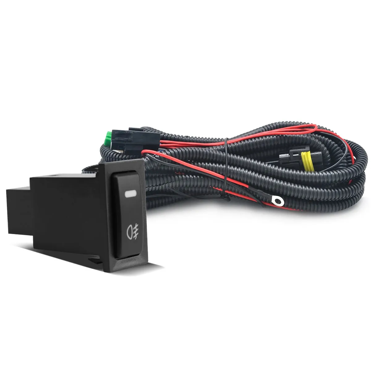 Kit Farol de Milha Toyota Corolla 2003/2004 H3 55W C/ Botão Original Moldura Lisa Suns FGS0512TA