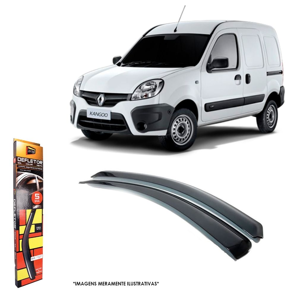 Calha de Chuva para Renault Kangoo/Partner/Berlingo 2000 até 2018 2 portas TG Poli - 29002
