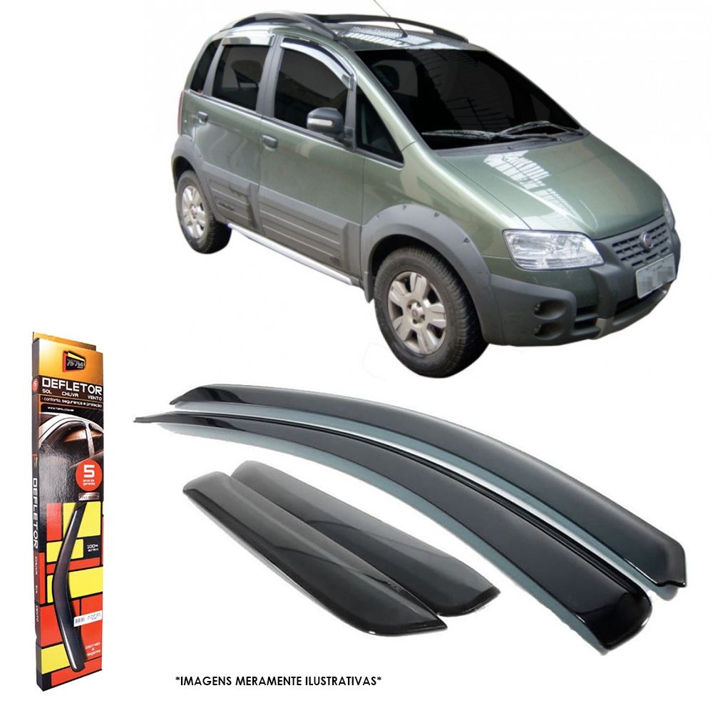 Calha de Chuva Fiat Idea 2005 até 2016 4 portas TG Poli - 24012