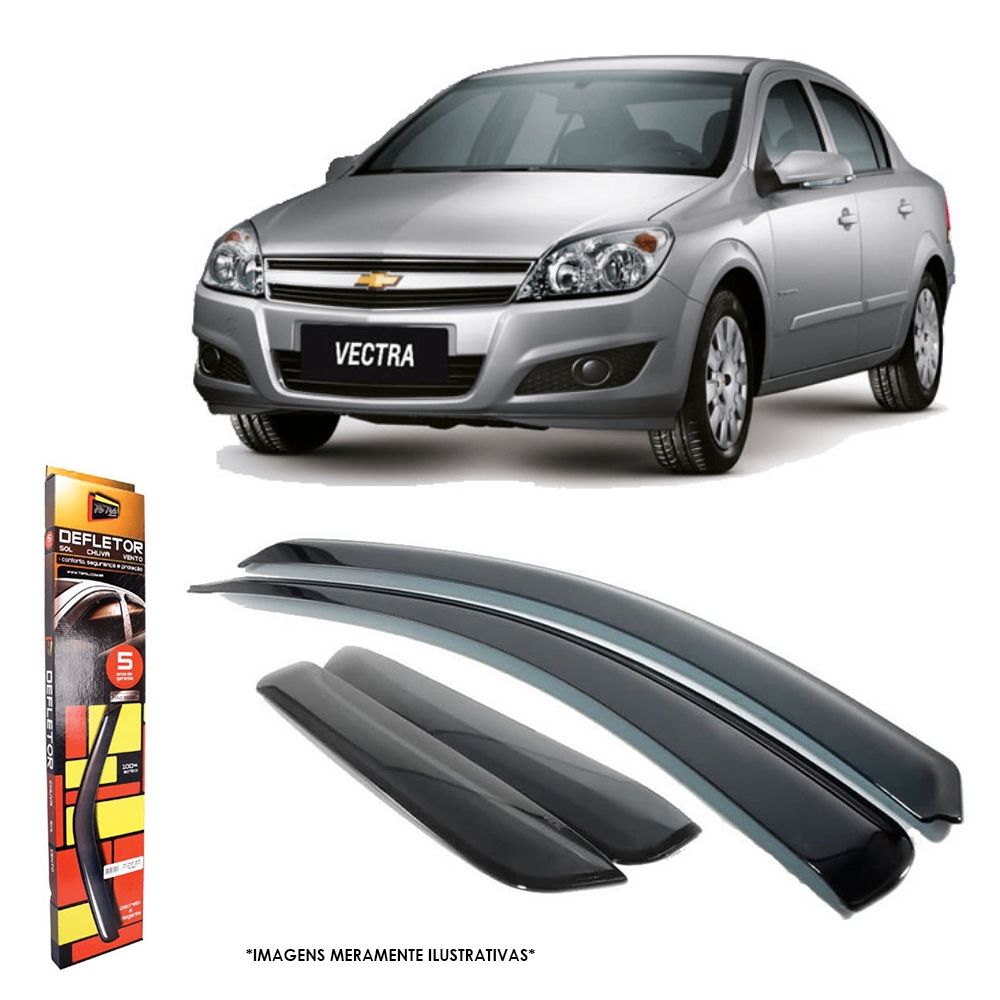 Calha de Chuva Vectra Sedan 2006 até 2011 Hatch 2007 até 2011 4 portas TG Poli - 23016