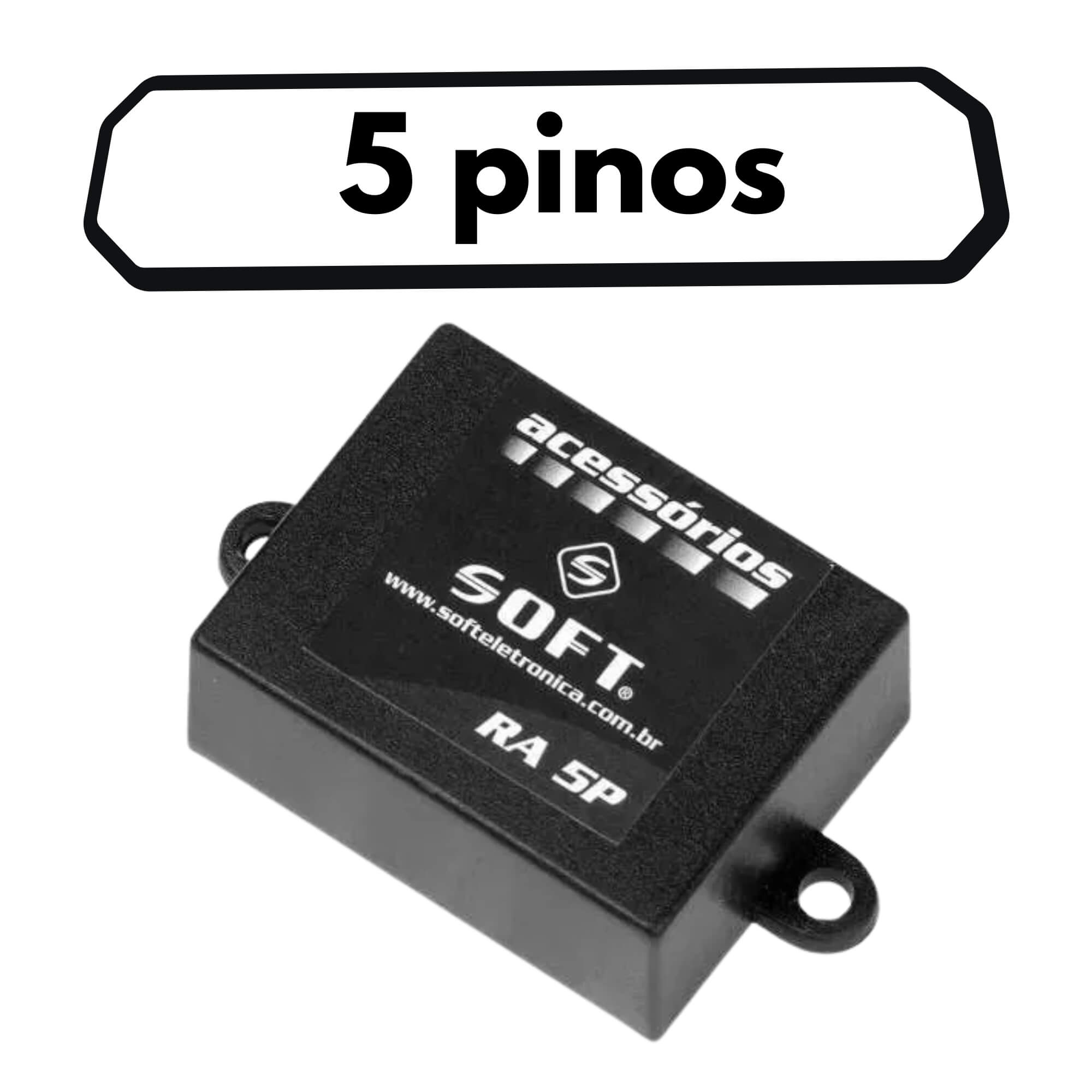 Relê Universal 5 Pinos Auxiliar Para Uso Geral Soft - RA 5P