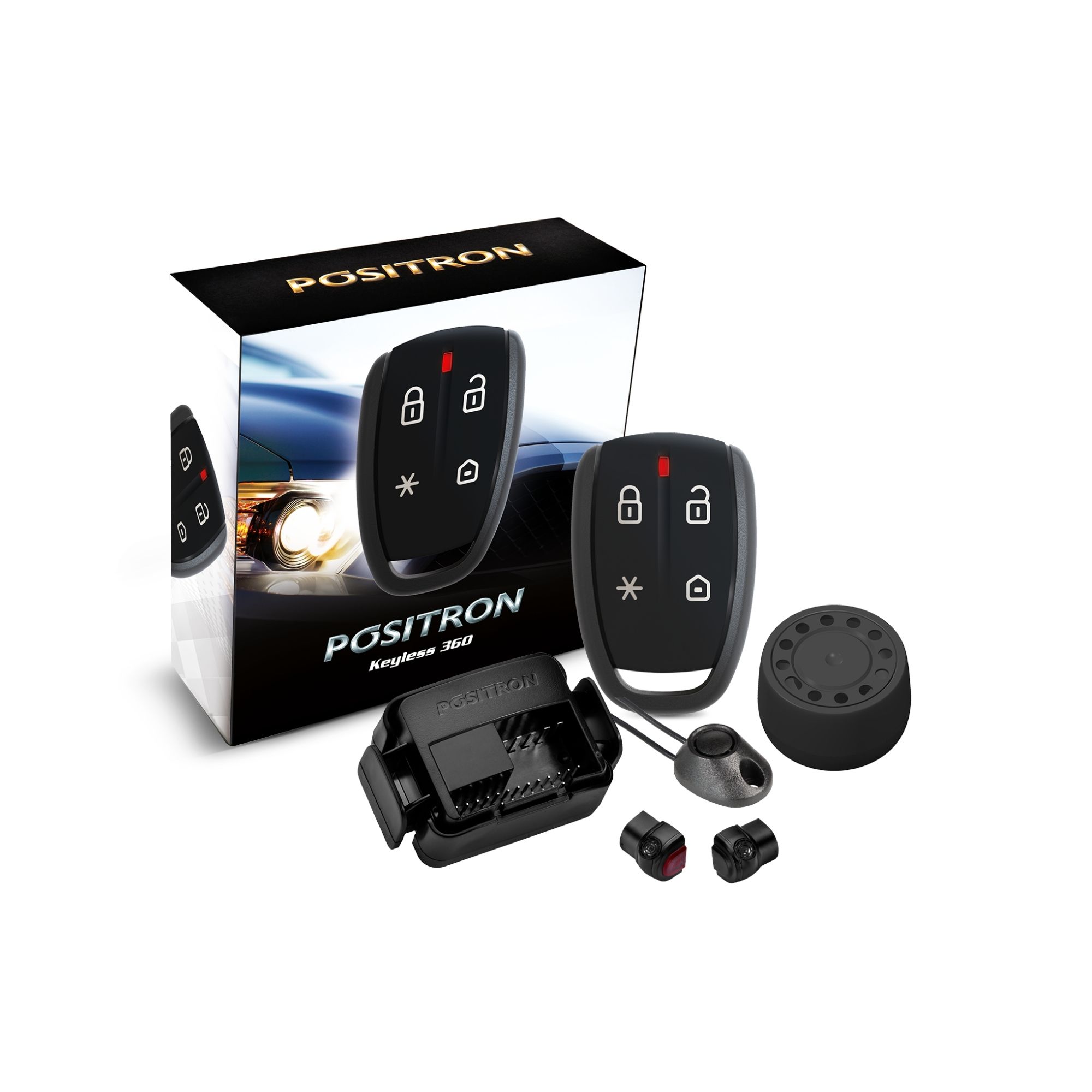 Alarme Automotivo Positron Keyless 360 Completo Universal Controle Remoto de Presença Kl360