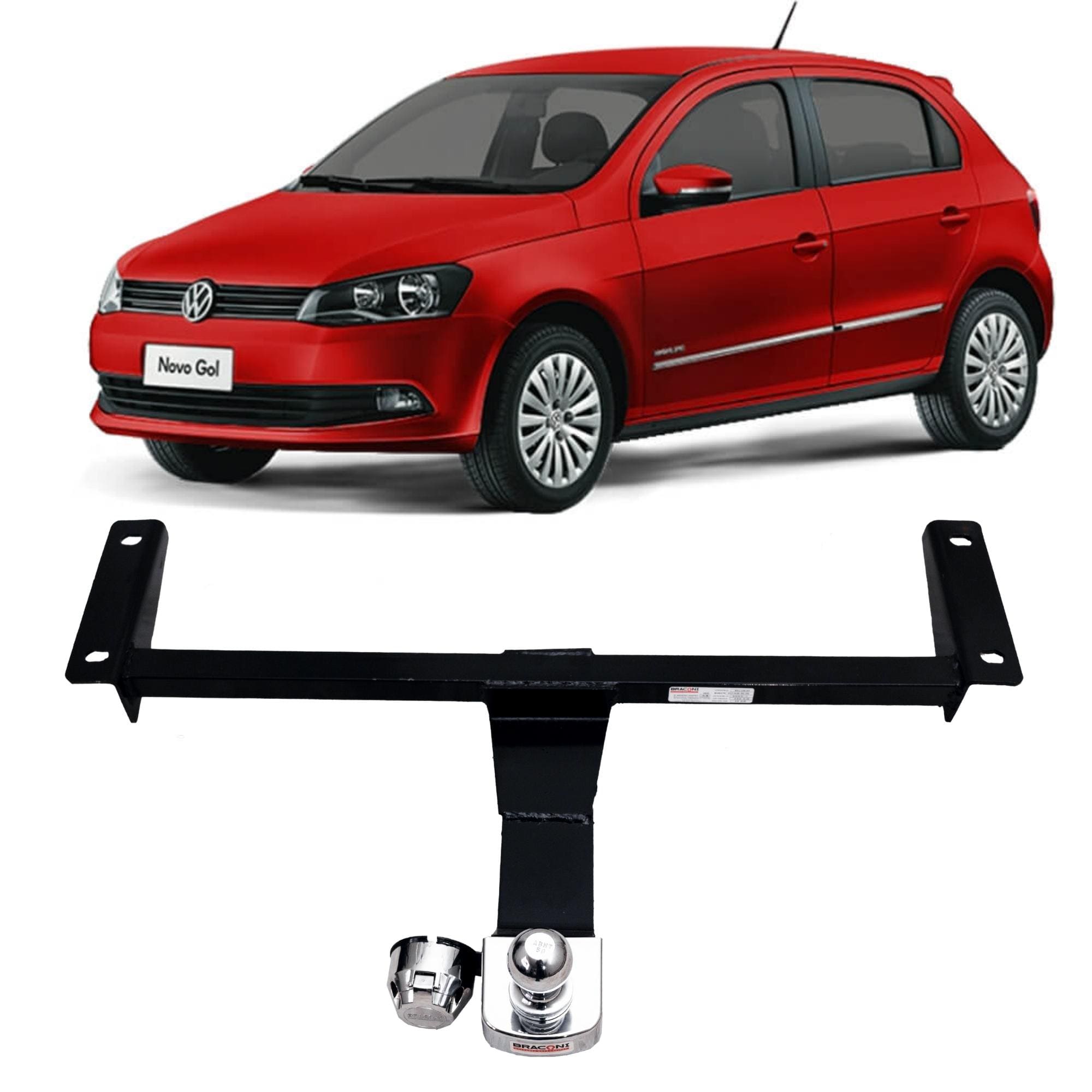 Engate Braconi Voyage 2009 até 2023 G5/G6/G7/G8 com Bola Cromada Tração 450kg Fixo - VW-35