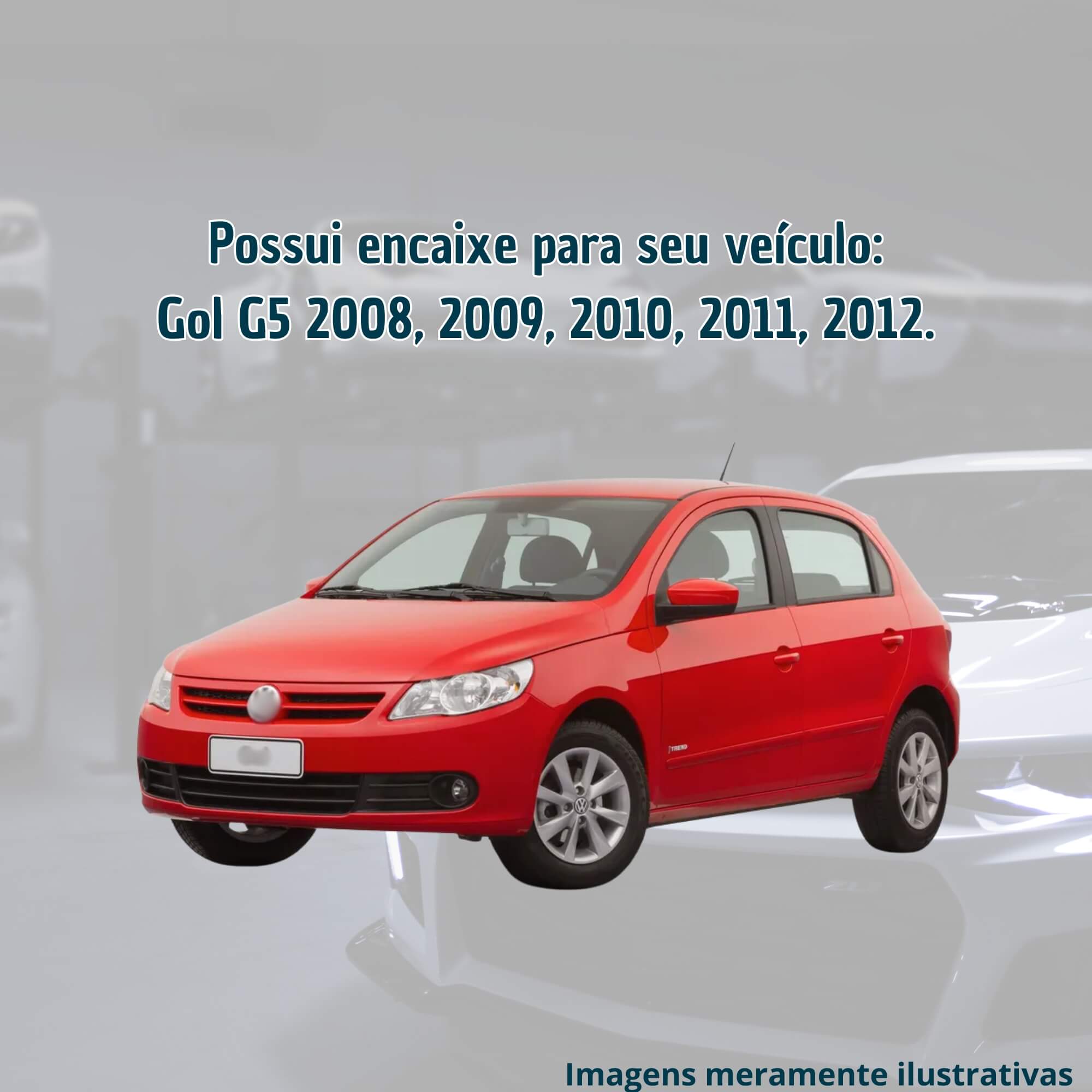 Aro Adaptador Alto Falante Automotivo Traseiro Gol G5 2008 a 2012 Permak - 226/U