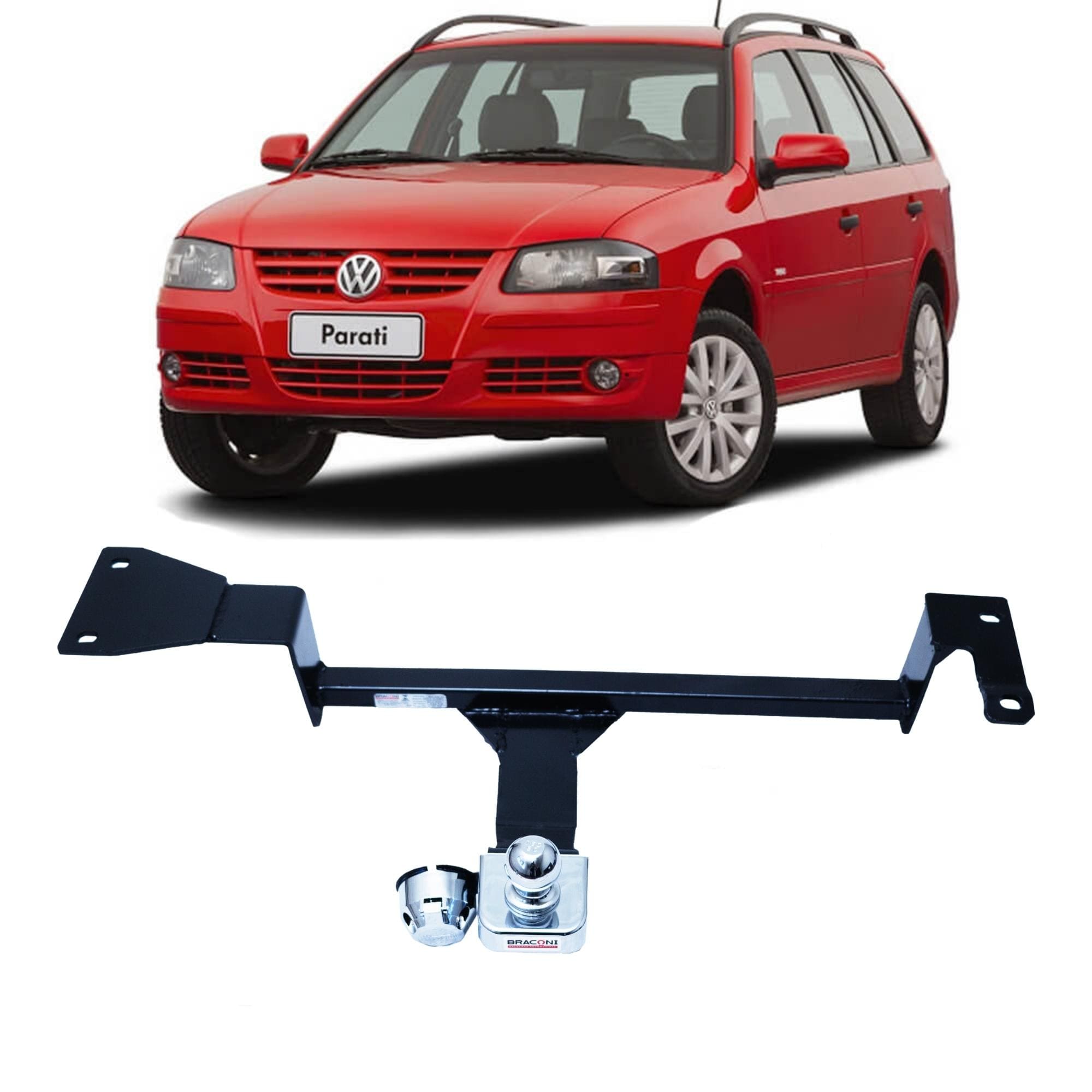 Engate Braconi Parati G4 2005 até 2012 Não Precisa Furar Bola Cromada Tração 400kg Fixo-VW-28