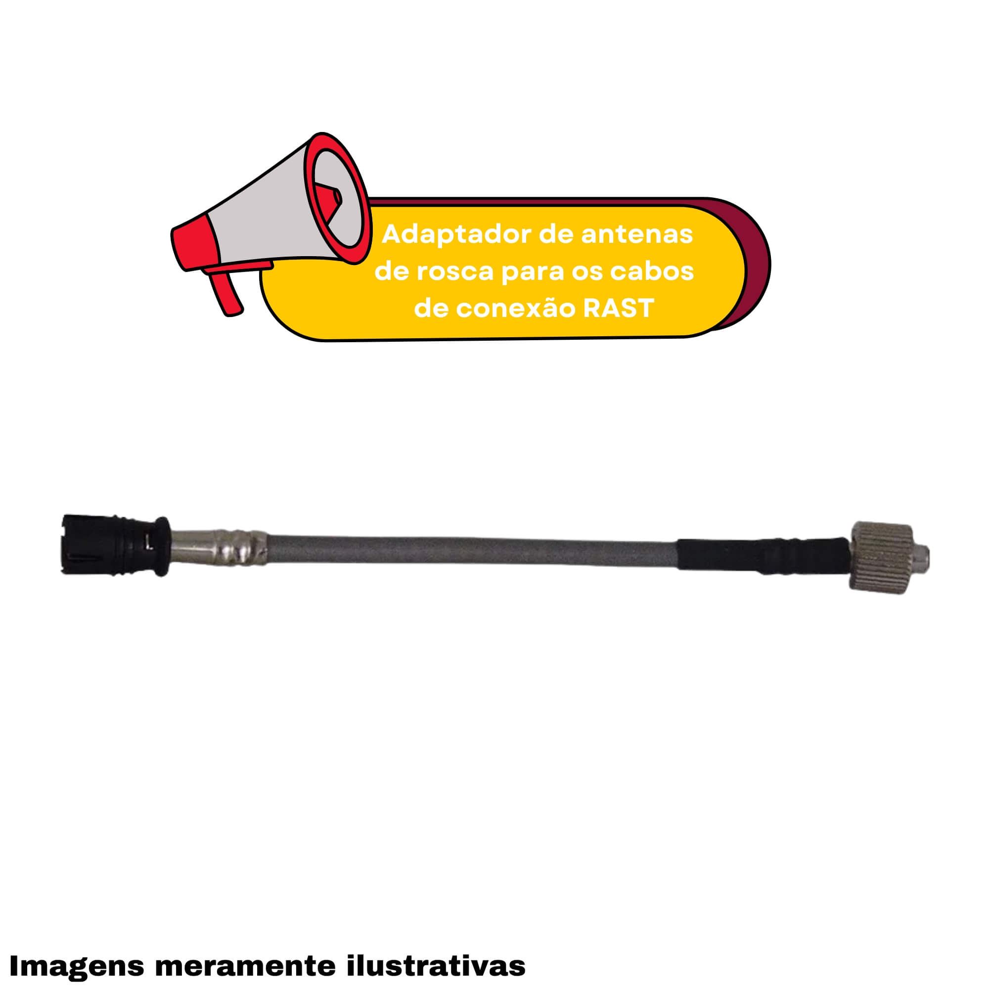 Adaptador de Antena Automotivo Ad12 Conexão Rast Olimpus - 24.20.4012