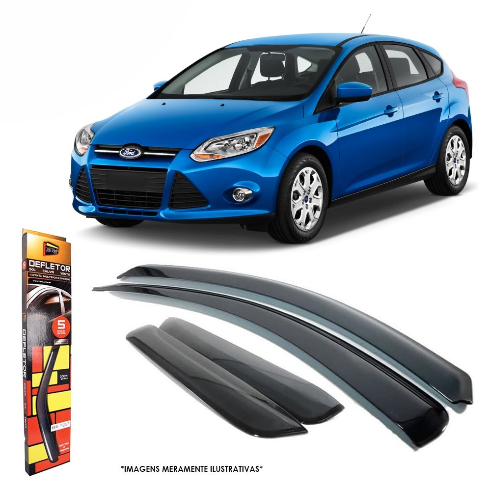 Calha De Chuva Focus Hatch / Sedan 2009 até 2013 4 Portas TG Poli 21013