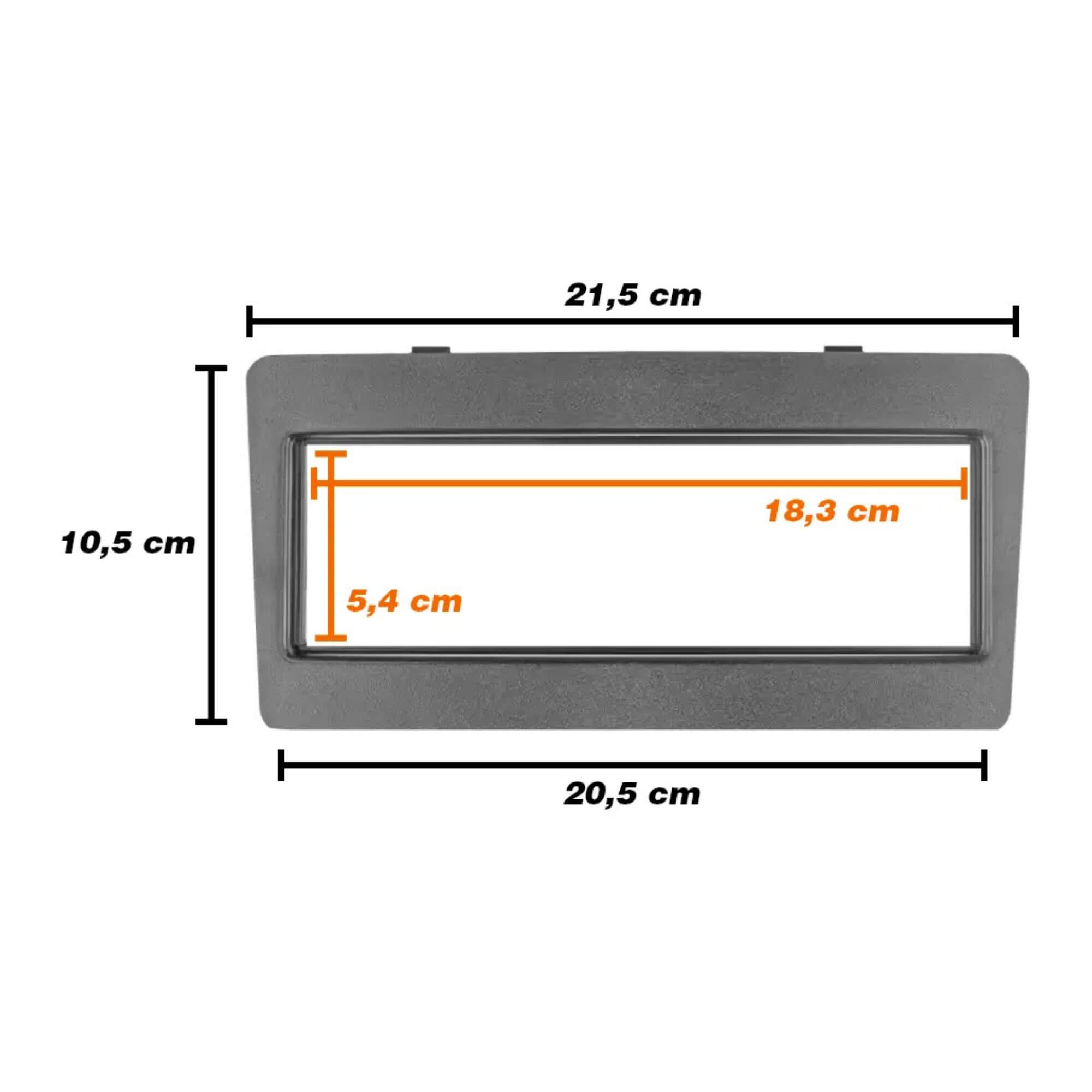 Moldura para Radio 1din Mp3 Toyota Hilux 2009 a 2012 Permak - 89/Z1