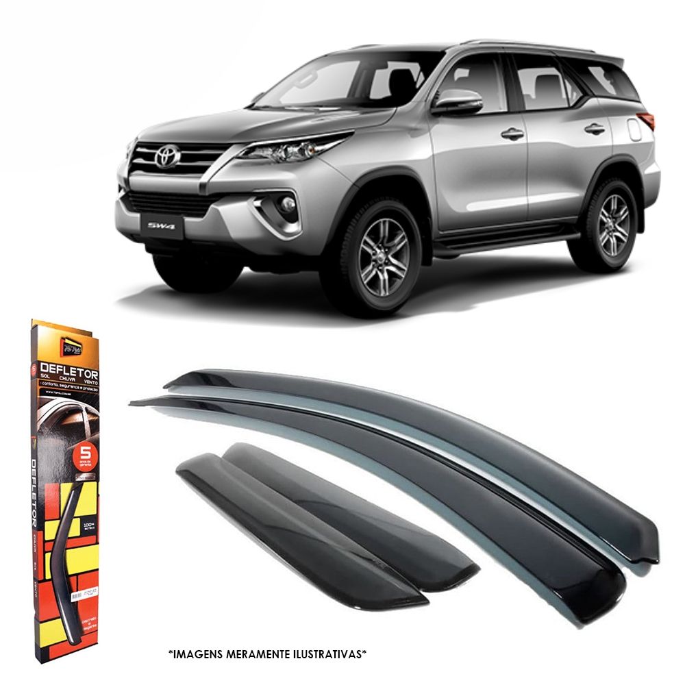 Calha Defletor De Chuva Toyota Hilux Sw4 2005 a 2015 (4 Portas) - 27002