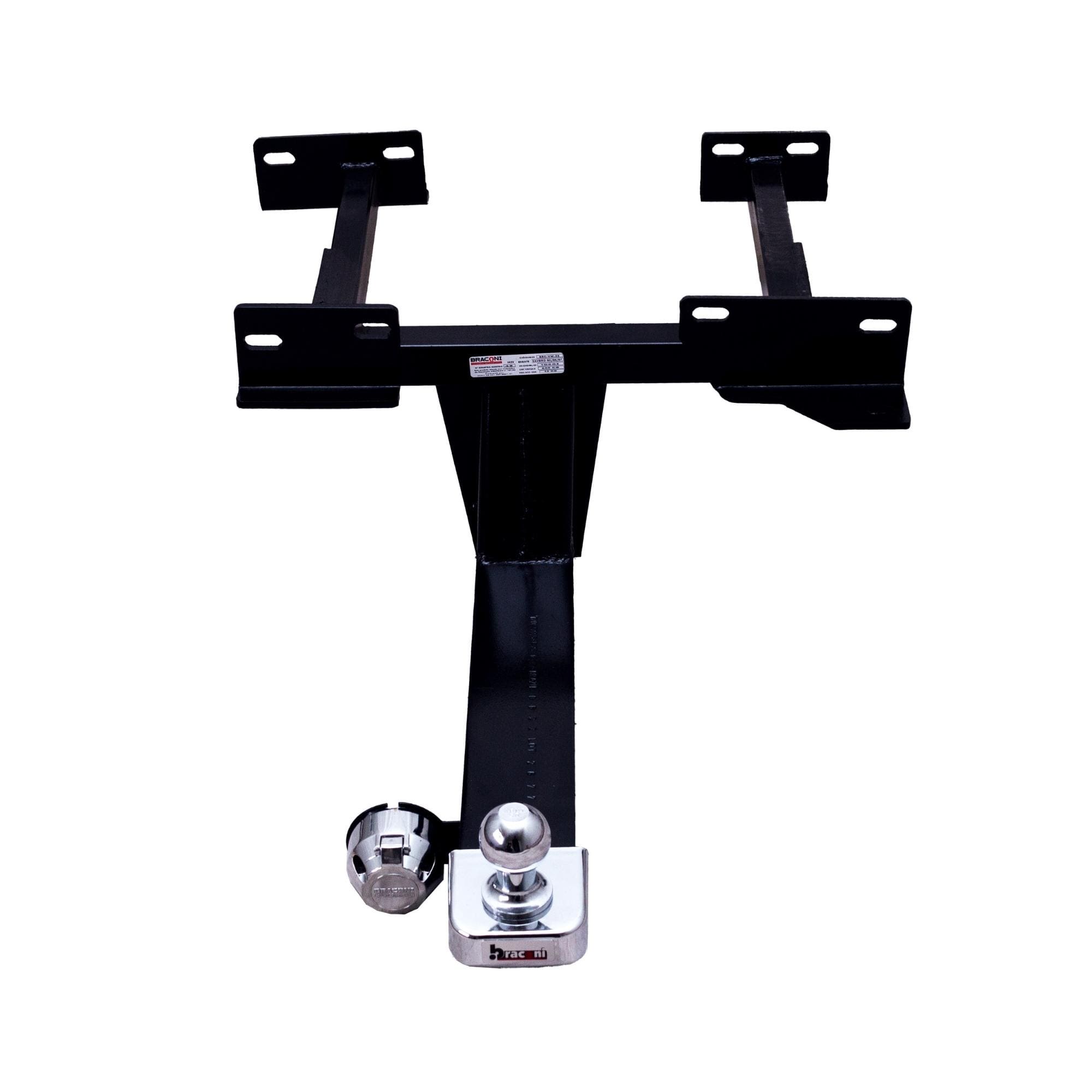Engate Braconi Saveiro G5/G6/G7/G8 Sem Furar com Bola Cromada Tração 600kg Modelo Fixo-VW-36