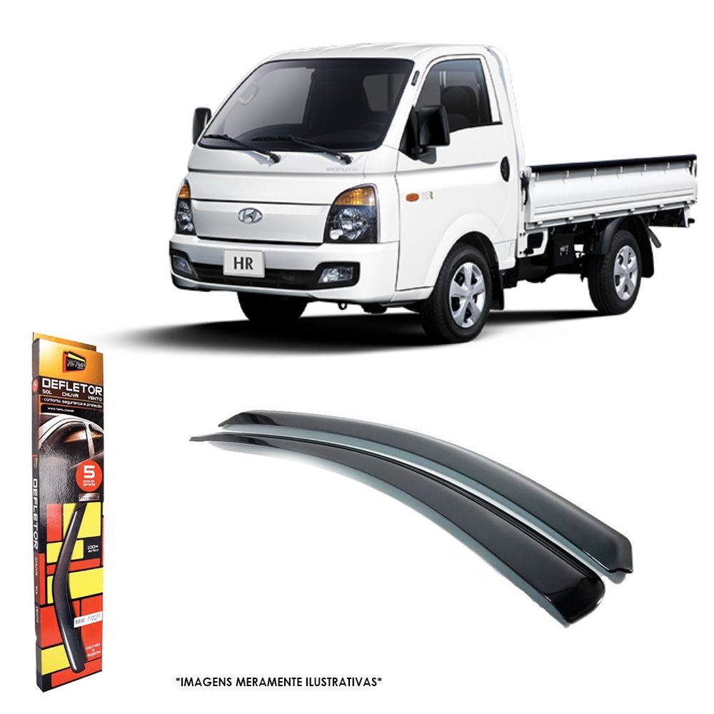 Calha de Chuva para Hyundai HR 2005 a 2021 2 Portas TG Poli - 25002