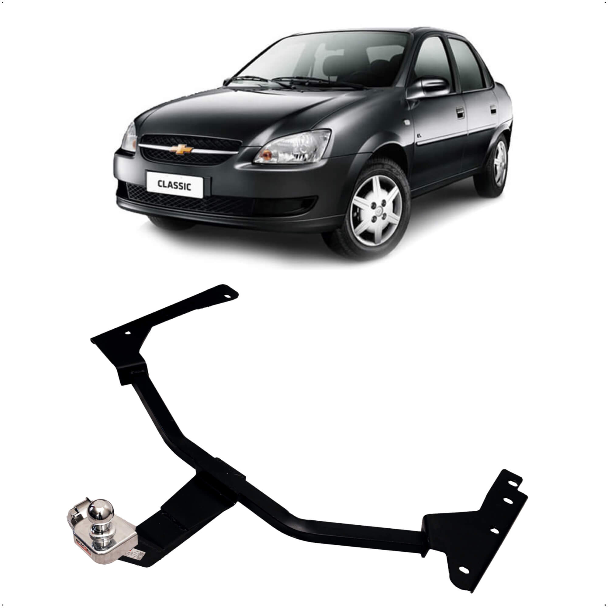 Engate Braconi Corsa Sedan Classic 2011-2023 Sem Furar Tração 450kg Modelo Fixo - GM-40