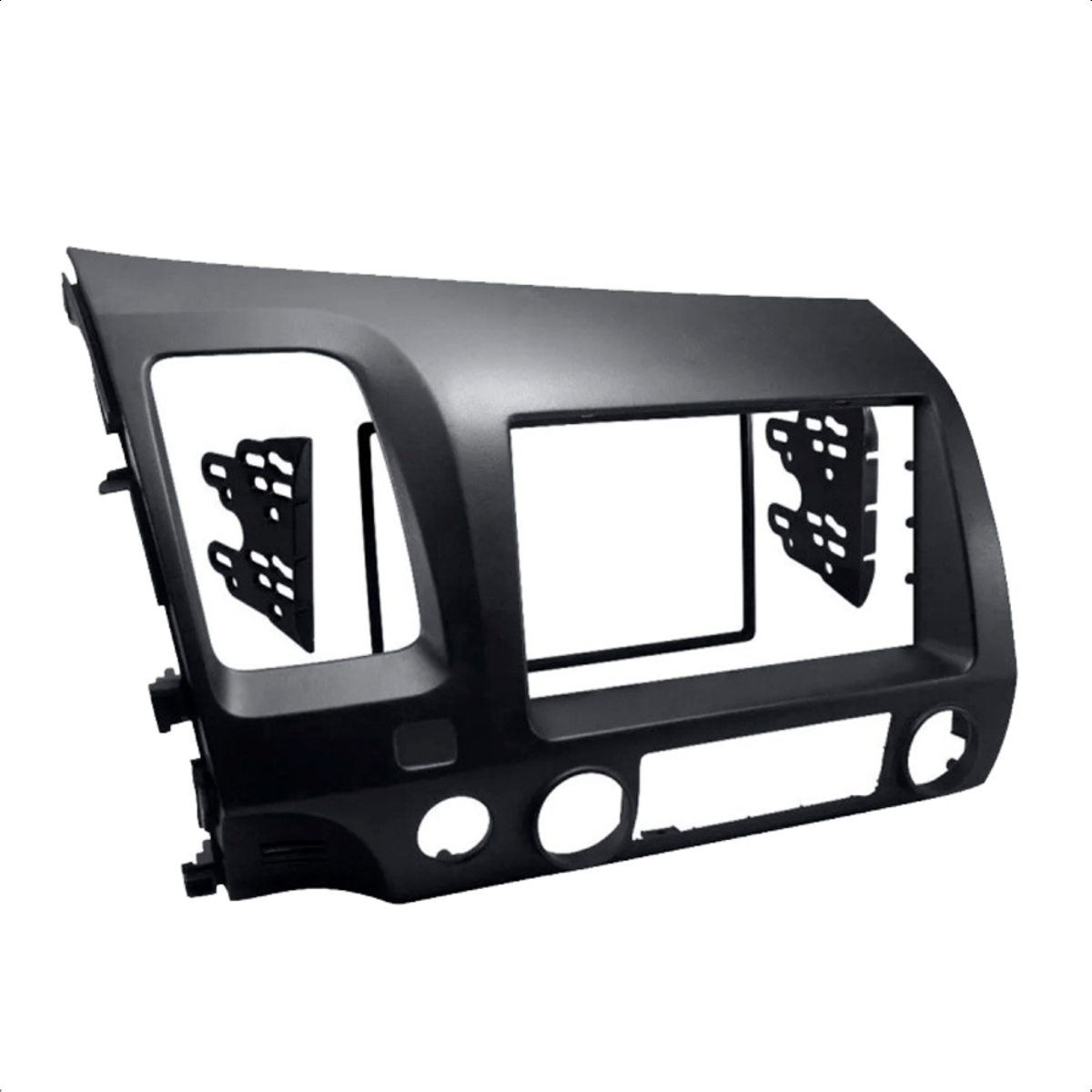 Moldura 2 Din Honda New Civic 2007 a 2011 Simple/Double Grafite JP/CH EPX 203