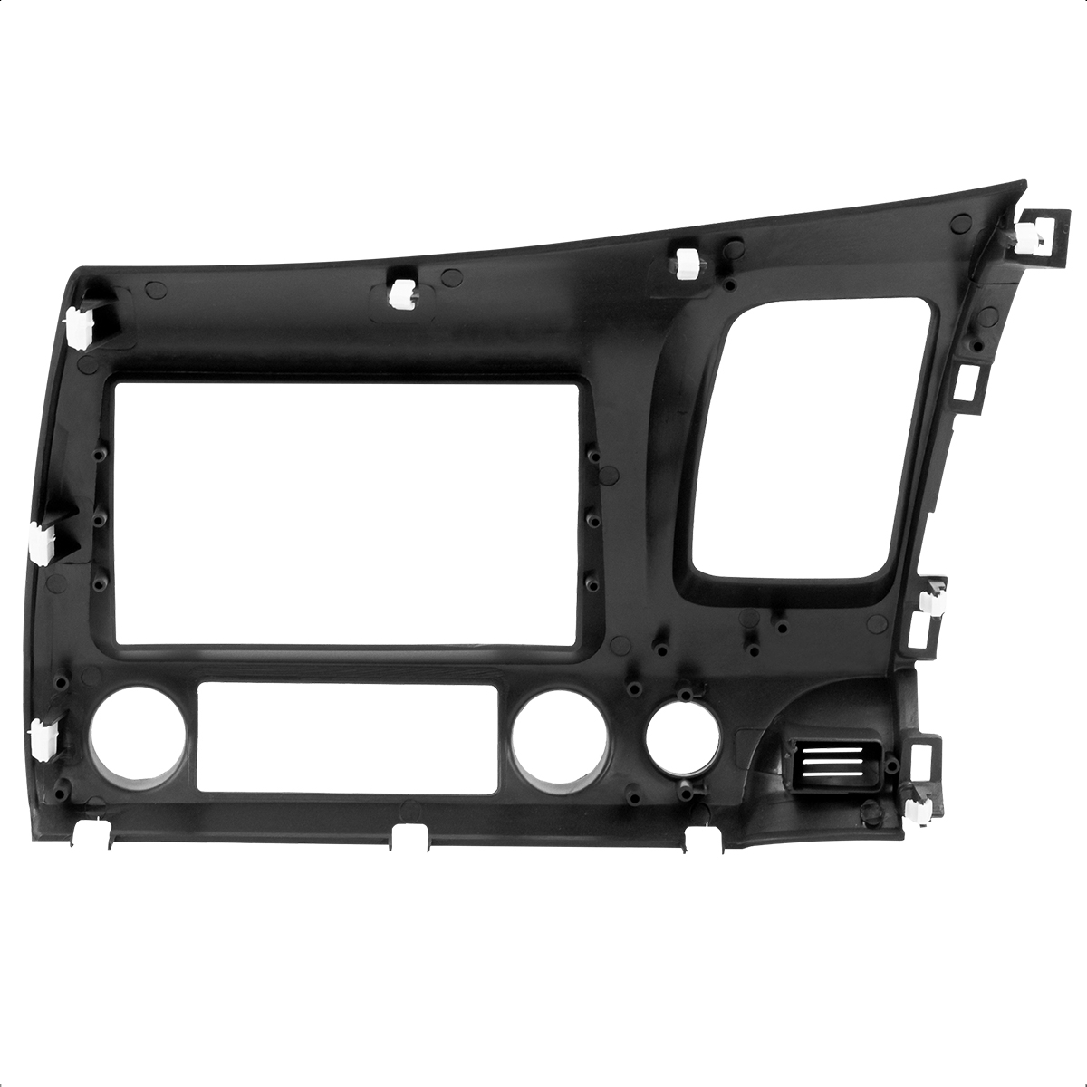 Moldura 2 Din Honda New Civic 2007 a 2011 Simple/Double Grafite JP/CH EPX 203