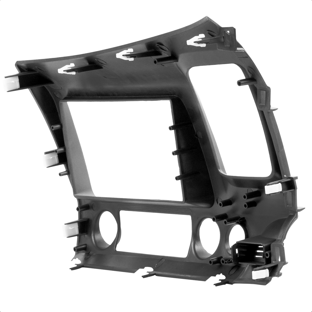 Moldura 2 Din Honda New Civic 2007 a 2011 Simple/Double Grafite JP/CH EPX 203