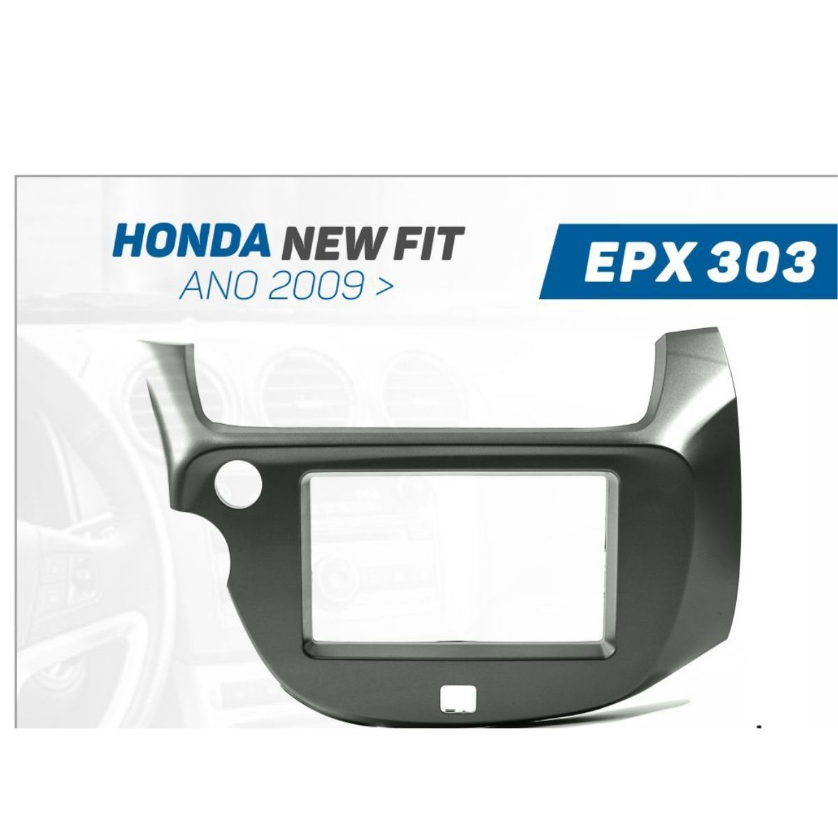 Moldura 2 Din Honda New Fit 2009 até 2014 2 Din EPX303 JAPONÊS E CHINÊS