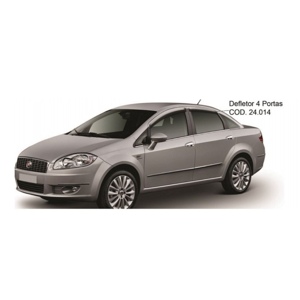 Calha de Chuva Fiat Linea 2008 até 2016 4 portas TG Poli - 24014