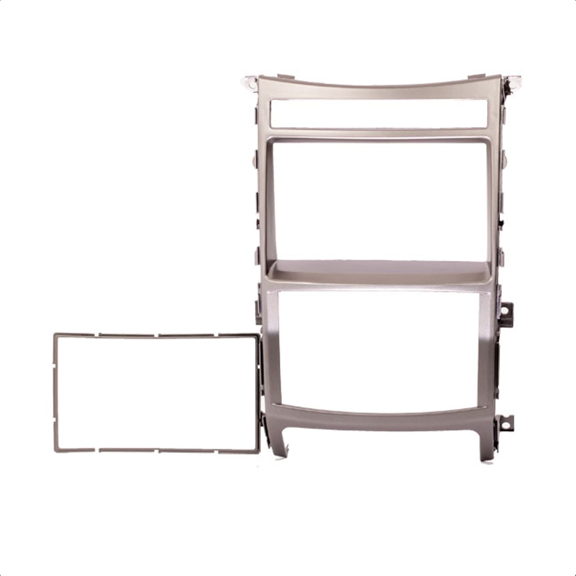 Moldura 2 Din Prata Vera Cruz 2008/2009/2010/2011/2012/2013/2014/2015 JP/CH Expex - EPX 212