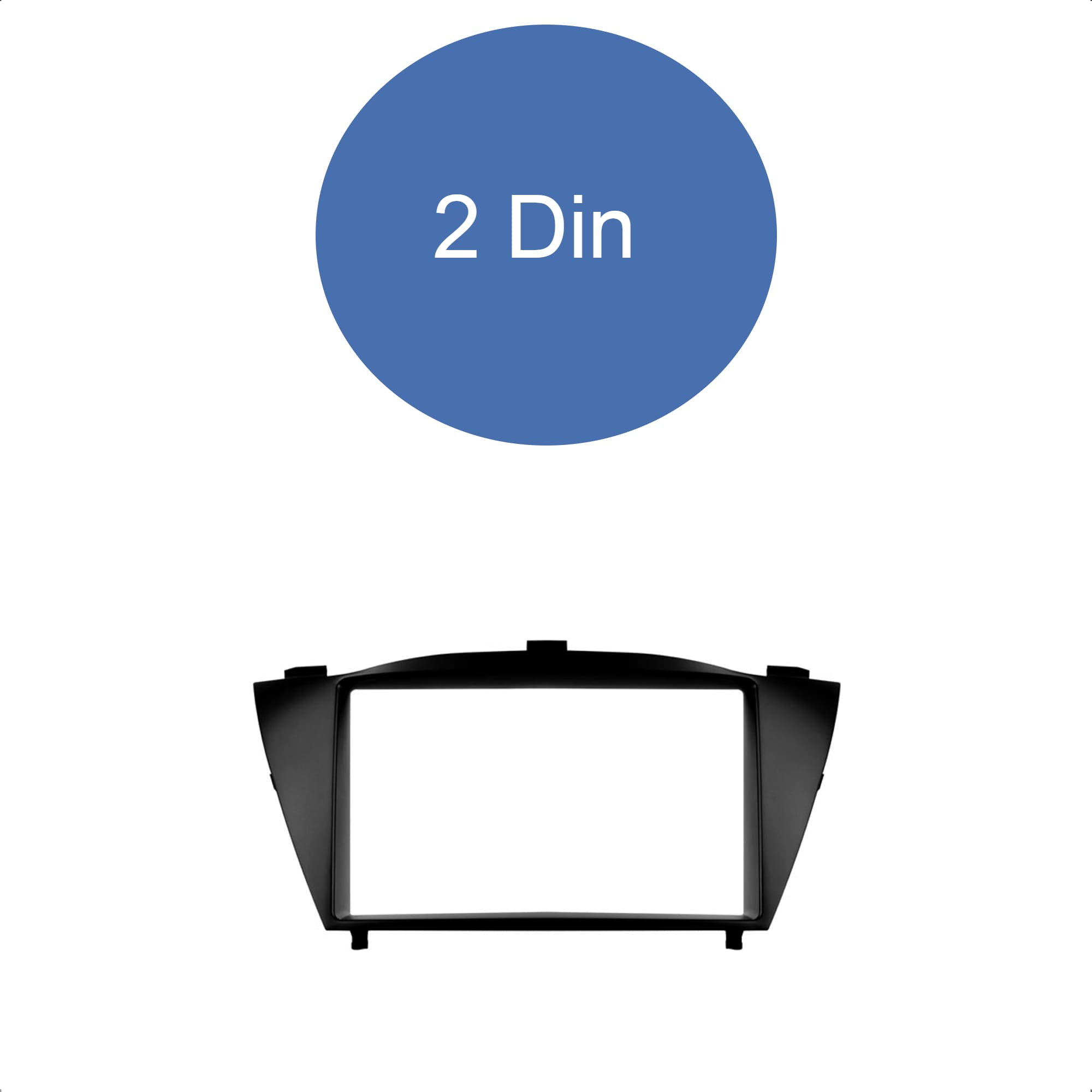 Moldura 2 Din Preto IX35 2010-2020 JP/CH Expex - EPX 016