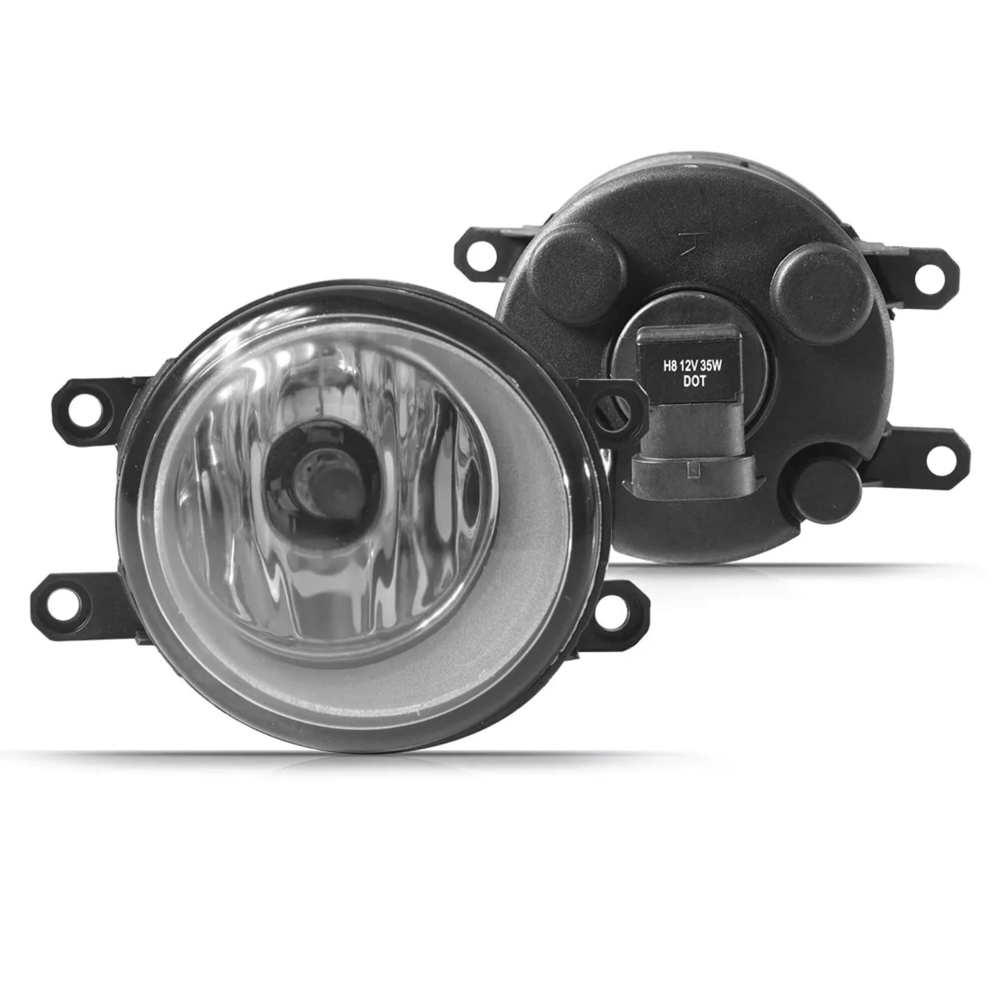 Kit Farol de Milha Toyota Corolla 2012 a 2014 com Molduras e Botão Modelo Original Suns - FGS0501TA