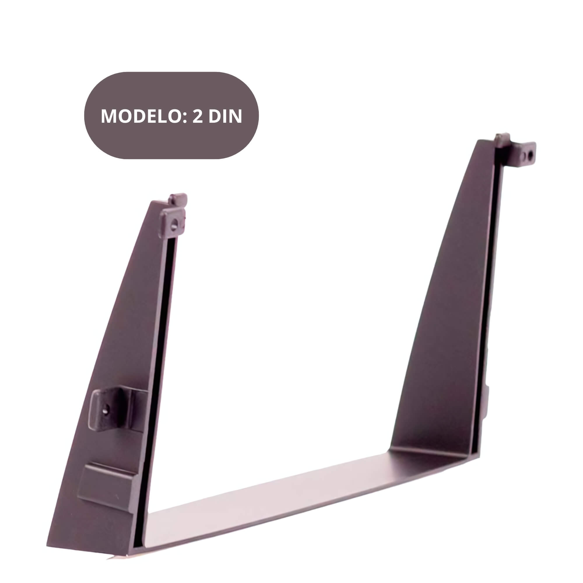 Moldura Painel 2 Din Preta compatível com Hyundai Azera 2007 a 2012 Padrão Japonês Expex -EPX 294