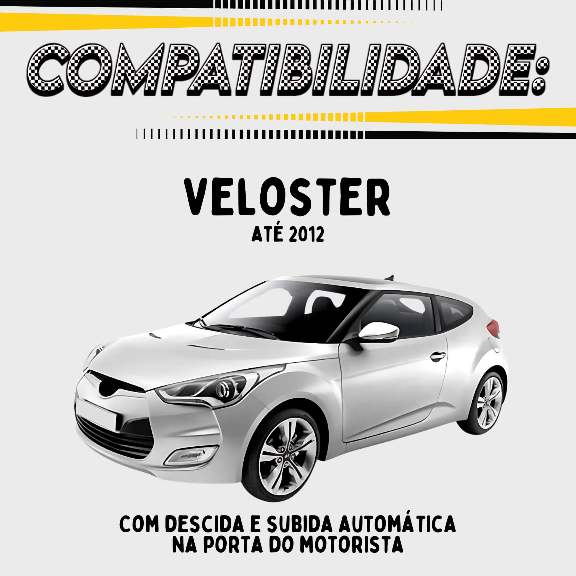 Módulo de Vidro Elétrico Compatível Elantra 2011-2016 Sonata 2011 Veloster até 2012 Tury - LVX 10+P