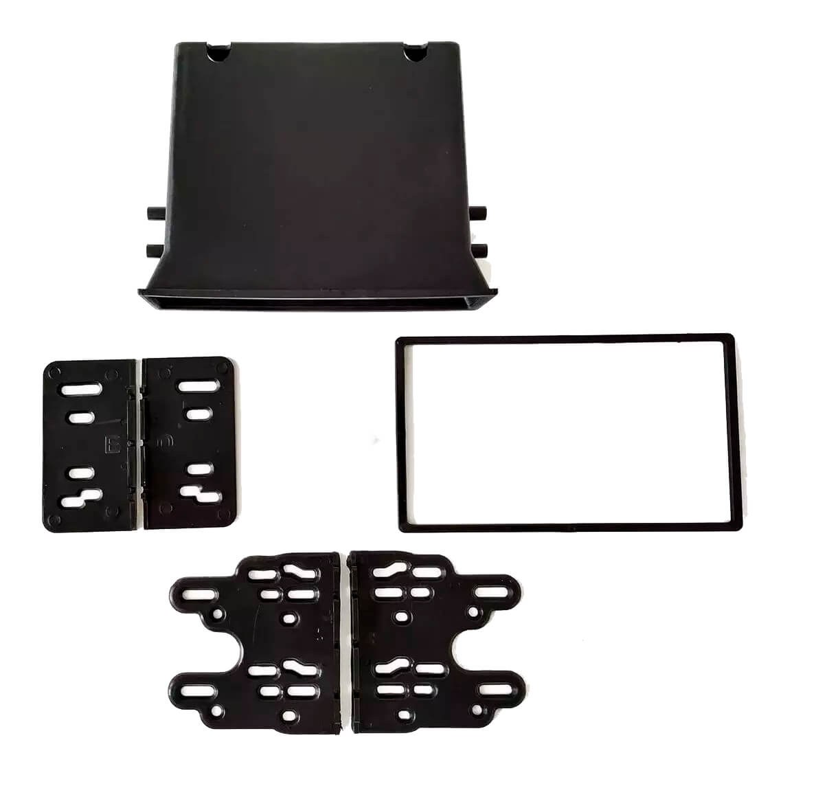 Moldura 2 Din i30 2008 até 2012 Ar Analógico Preto EPX 483 7"