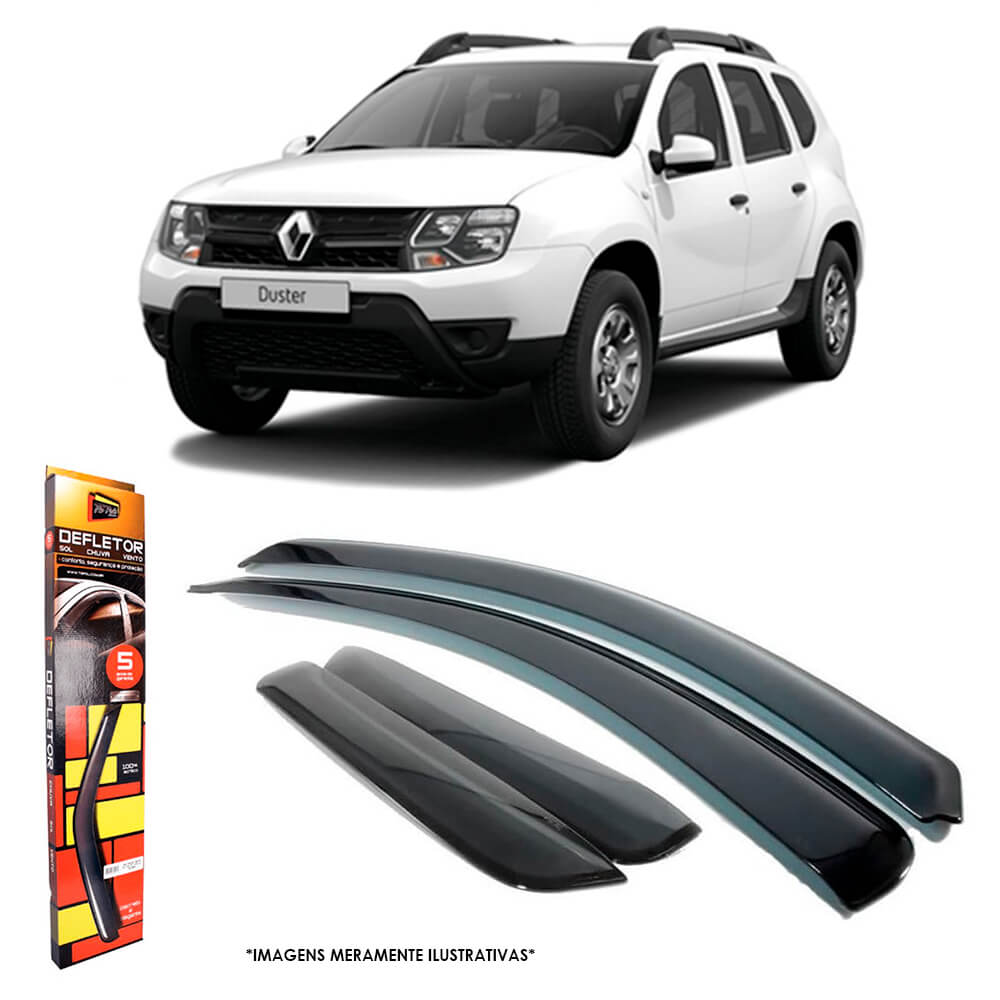 Calha de Chuva Renault Duster 2011 a 2019 Oroch 2015 a 2025 4 Portas TG Poli 29007