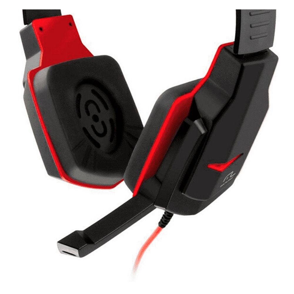 Fone Ouvido Headset Com Microfone Gamer P2 Preto/Vermelho Ph073 Multilaser