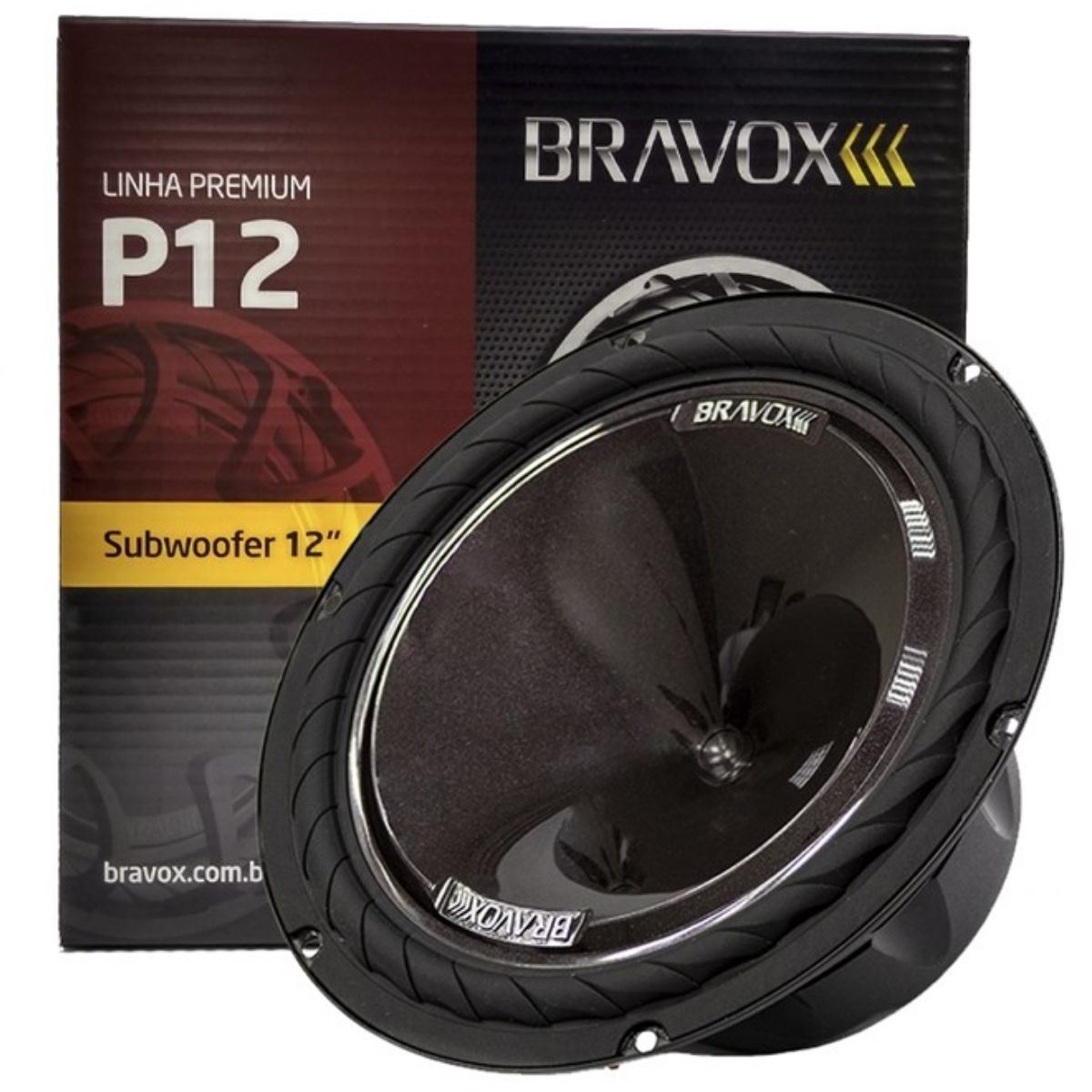 Subwoofer Alto Falante Bravox Premium P12X S4 12Pol 220W 4 Ohms Bobina Simples 9-7011/065