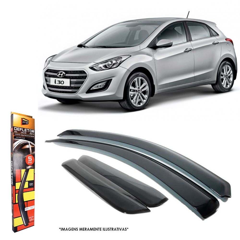 Calha de Chuva Hyundai I-30 2009 2010 2011 2012 4 Portas TG Poli - 25004