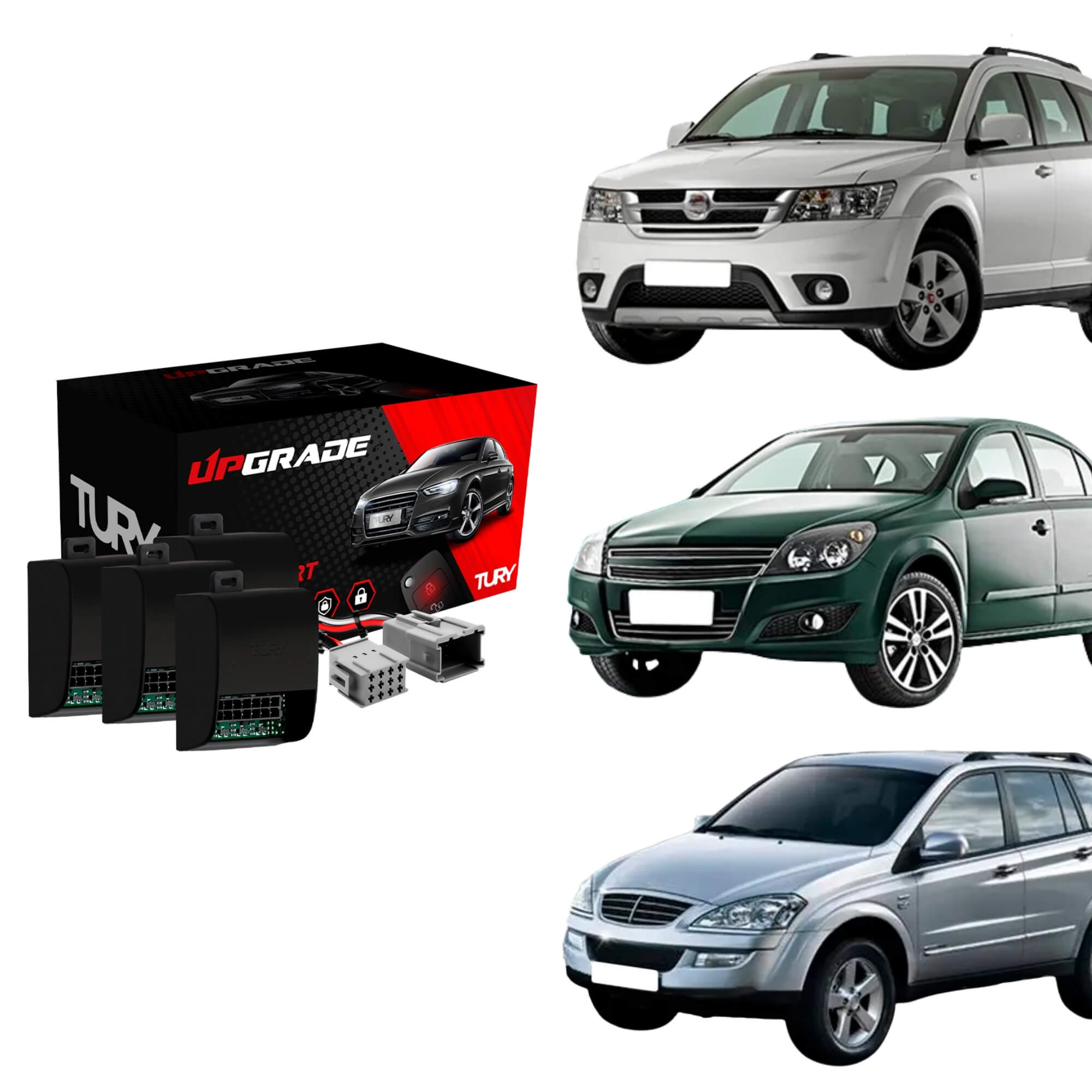 Modulo de Retrovisor Dodge Journey/ Fiat Freemont - Comando fechamento retrovisores Tury PARK2