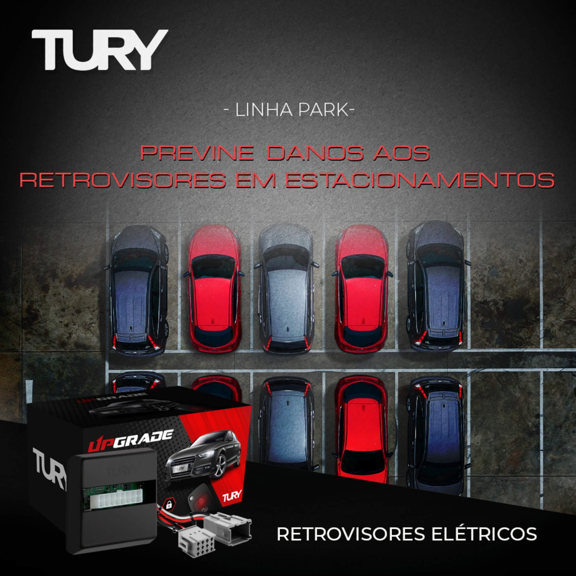 Modulo de Retrovisor Dodge Journey/ Fiat Freemont - Comando fechamento retrovisores Tury PARK2