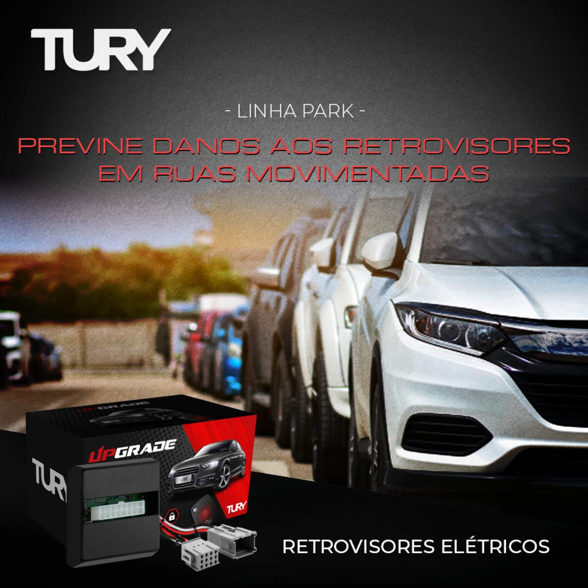 Modulo de Retrovisor Dodge Journey/ Fiat Freemont - Comando fechamento retrovisores Tury PARK2