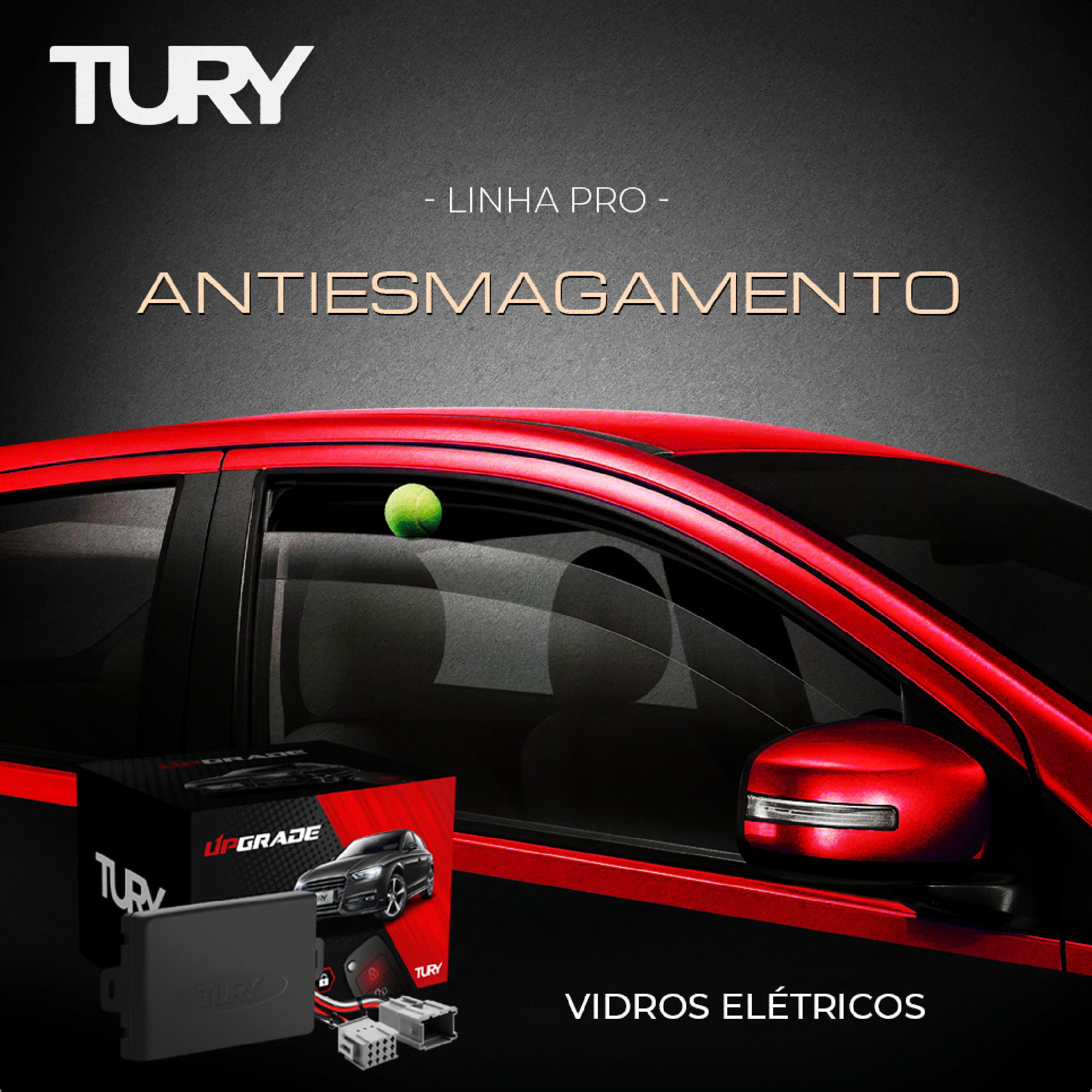 Módulo de Vidro Focus 2011 2012 2013 Contra Esmagamentos Tury - OBD Ford 1