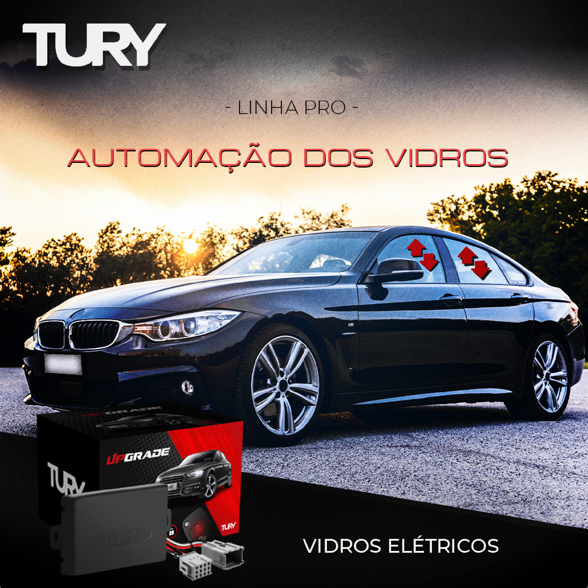 Módulo de Vidro Focus 2011 2012 2013 Contra Esmagamentos Tury - OBD Ford 1