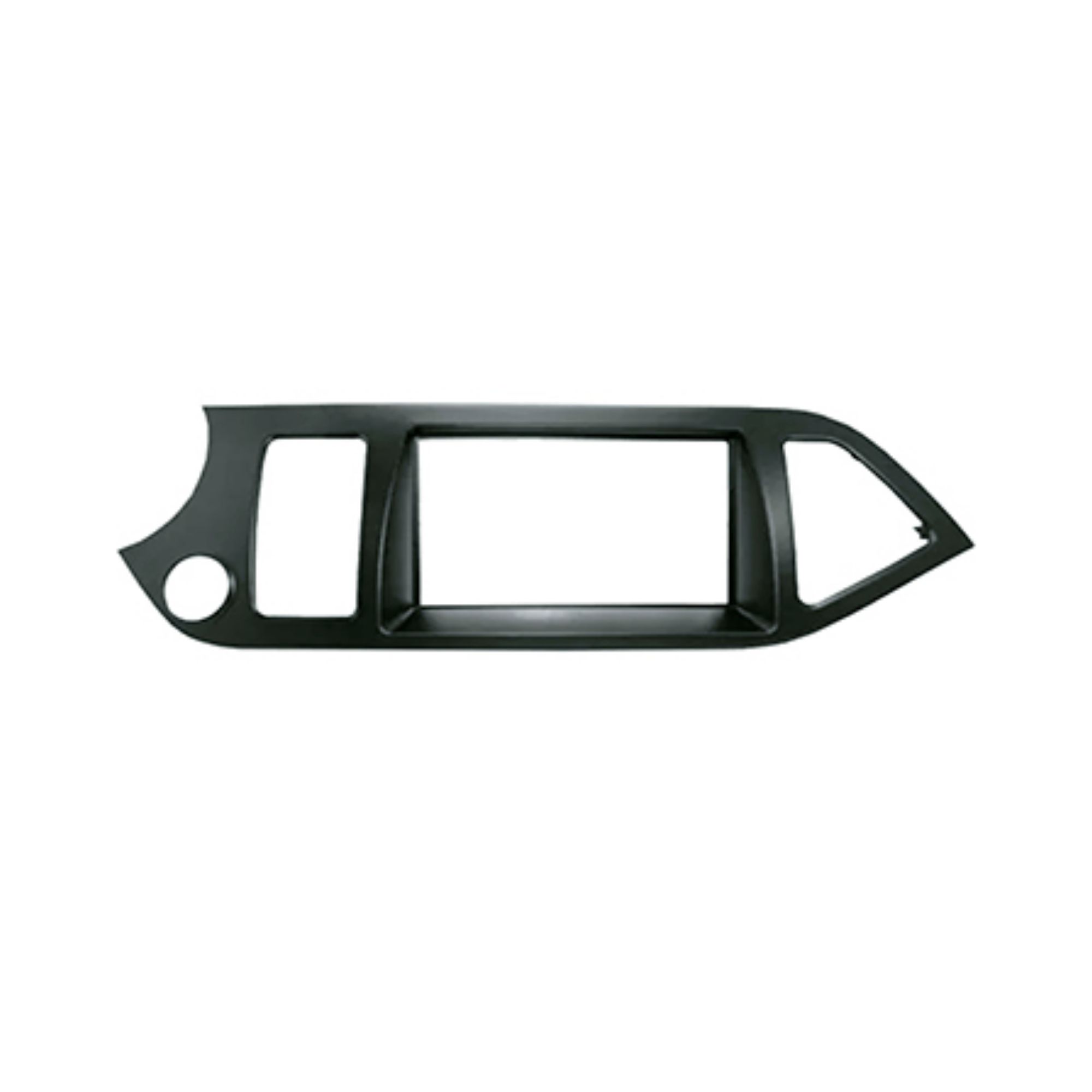 Moldura Painel 2 Din Kia Picanto 2011 em diante Preto Expex EPX234